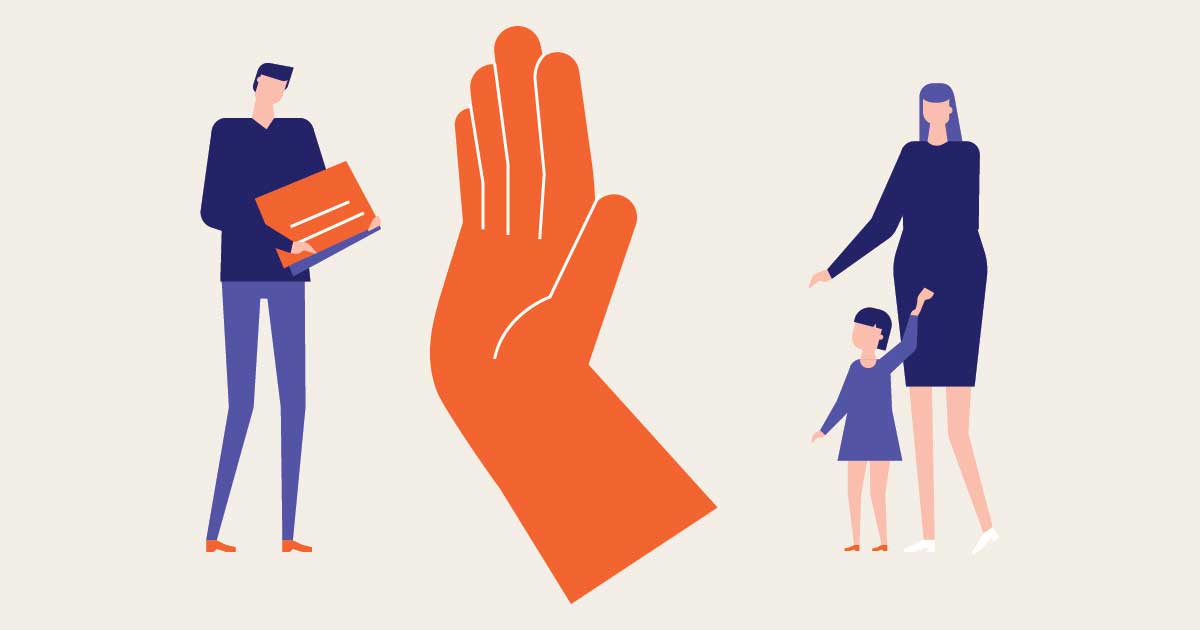keeping a distance from dishonest spouse in a divorce