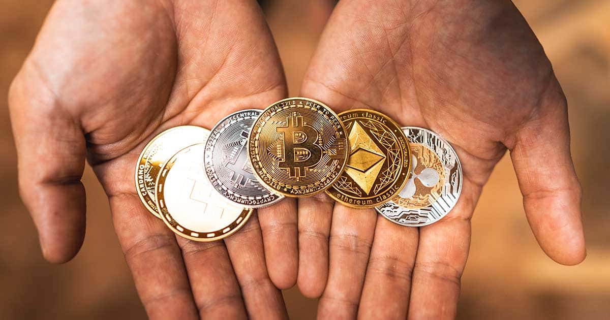 Crypto in hand bitcoin image for crypto currency
