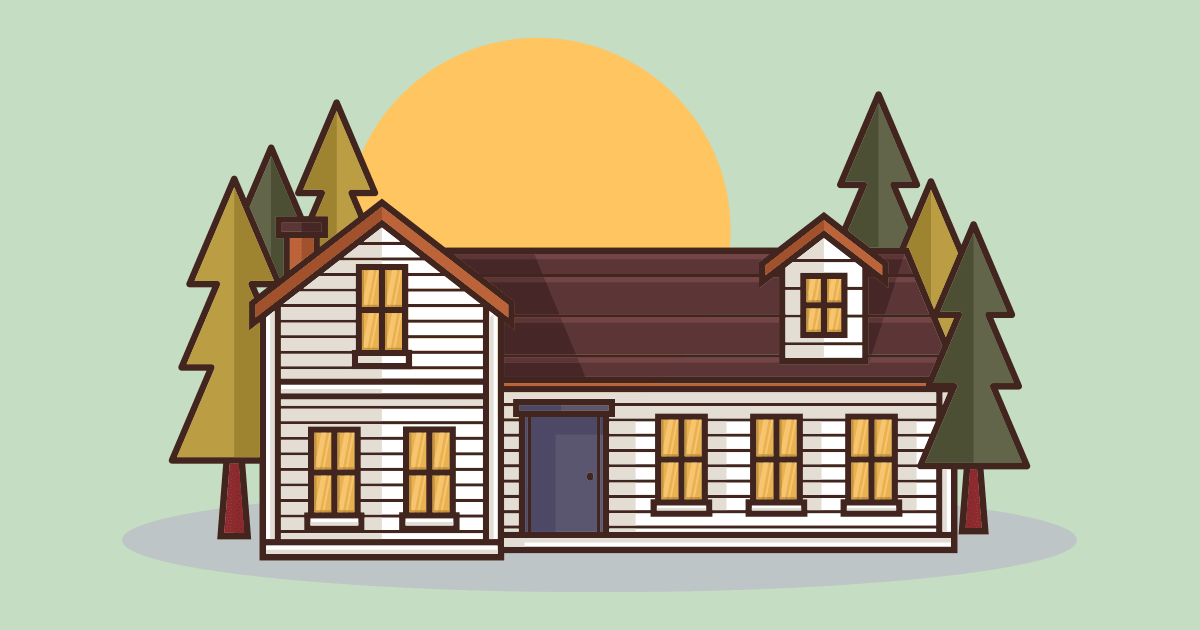 Illustration of a single family home
